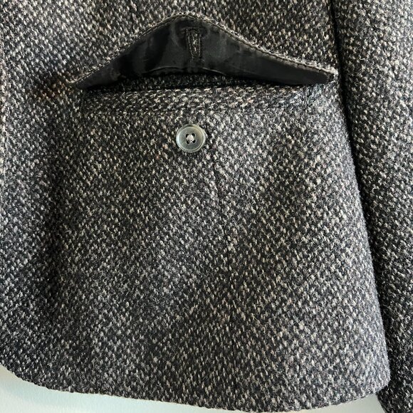 Eddie Bauer Wool Tweed Blazer Jacket 10P Brown 2-Button Classic Fit - Picture 3 of 11